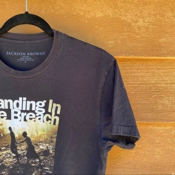 Jackson Browne Standing in the Breach Black Concert Graphic Tee Music Tshirt S - Picture 4 of 10